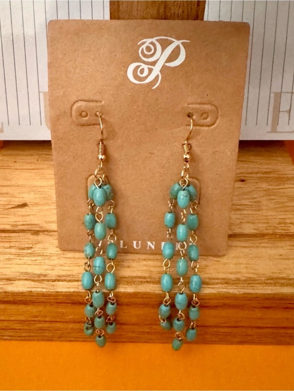Plunder Weslynn Tassel Bead Drop Earrings